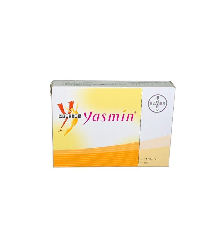 Yasmin 21 Tablets Box Medtide Drugstore