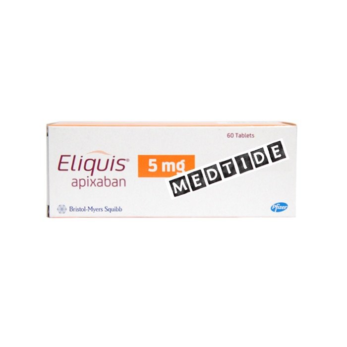 Apixaban Eliquis 5 Mg 60 Tablets Box Medtide Drugstore