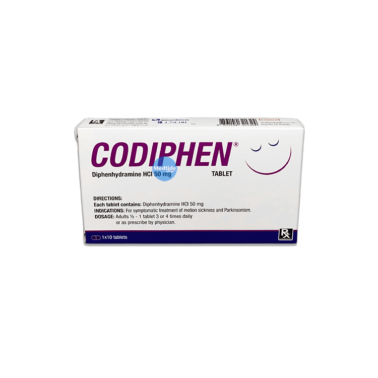 Codiphen ตัวยา diphenhydramine ยาแก้แพ้ที่ช่วยให้นอนหลับ