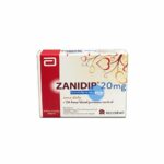 Zanidip 20 contains 20 mg lercanidipine also called ซานิดิพ 20 in Thai