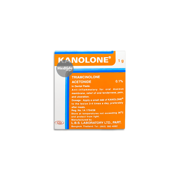 ยาทาแผลในปาก ร้อนใน Kanolone 1 g ointment