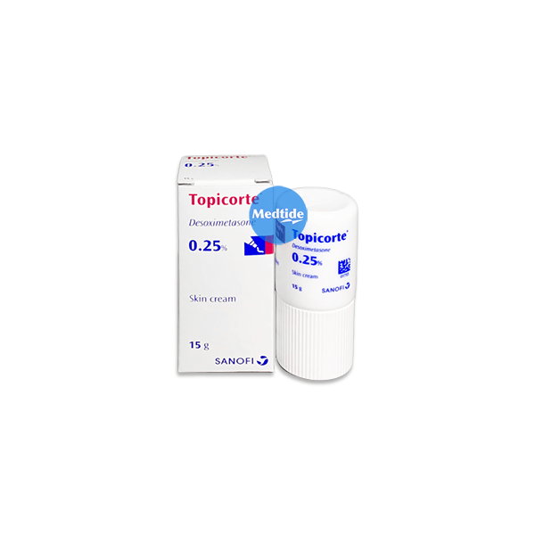 topicorte cream ทอพพีคอร์ต ครีม 15 กรัม ยาทาผิวหนัง