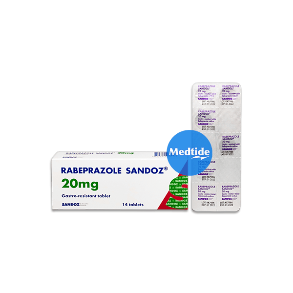 ยาลดกรด Rabeprazole Sandoz 20 mg a generic drug of pariet