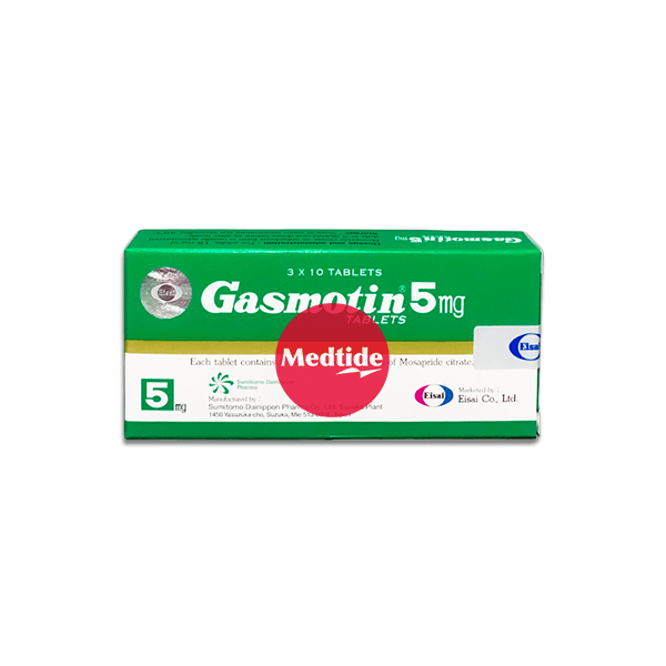 ยาแกสโมติน gasmotin รักษาโรคกรดไหลย้อน