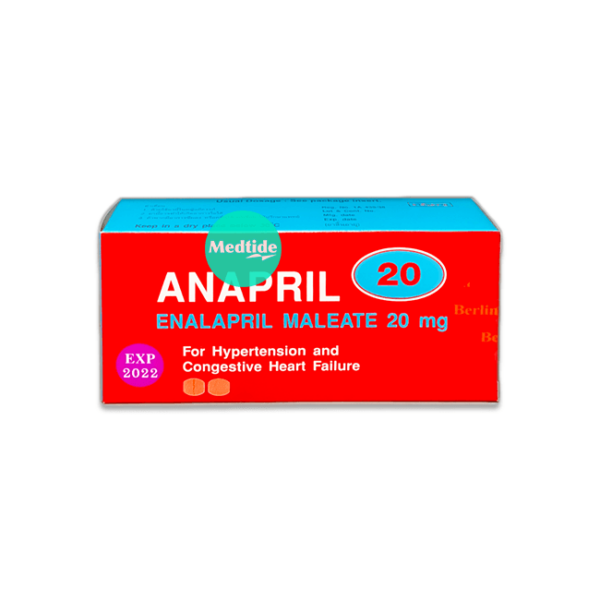 ยาลดความดันและรักษาโรคหัวใจล้มเหลวแอนนาพริล (anapril) 20 mg