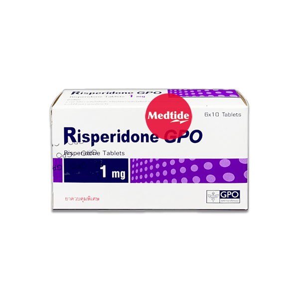 ยาปรับอารมณ์ Risperidone GPO 1 mg ใช้แทน risperdal และ neuris