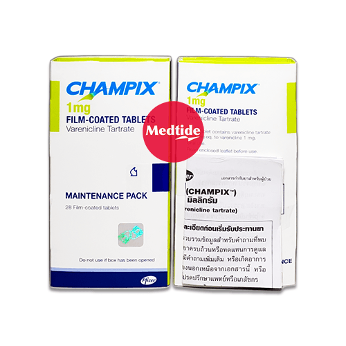 ยาช่วยเลิกบุหรี่ Champix 1 mg ชนิด maintenance pack