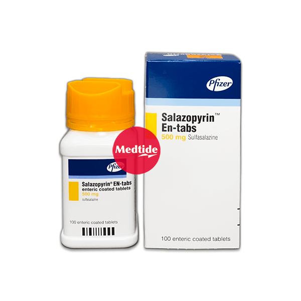 Sulfasalazine Salazine 500 mg 100 tablets/box [หมดอายุ 12/2024] MEDTIDE