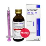 ยา depakine ชนิดน้ำ (ยาน้ำ) ขวดละ 60 มิลลิลิตร (200 mg/mL)