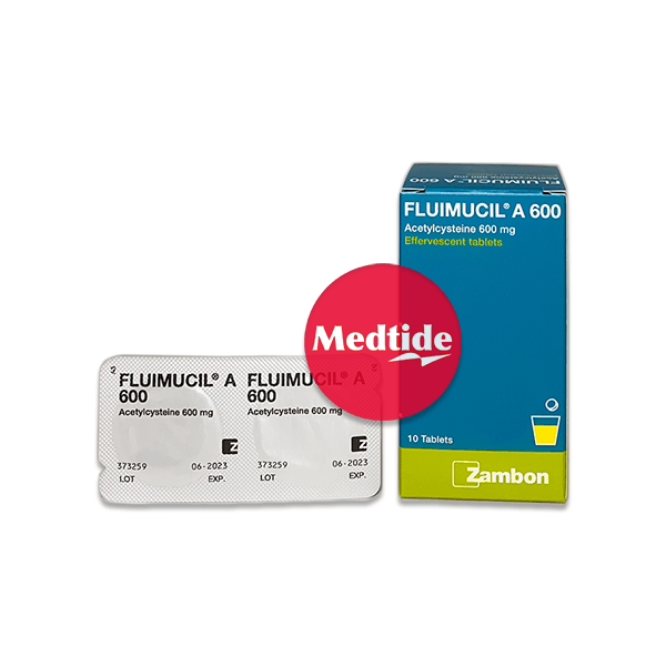 ยาขับเสมหะ (ยาละลายเสมหะ) Fluimucil A 600 mg ใช้แทนยา Nac Long