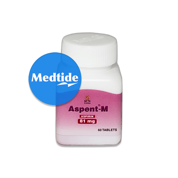 ยาต้านเกล็ดเลือด (ยาละลายลิ่มเลือด) aspirin (aspent-M) 81 mg