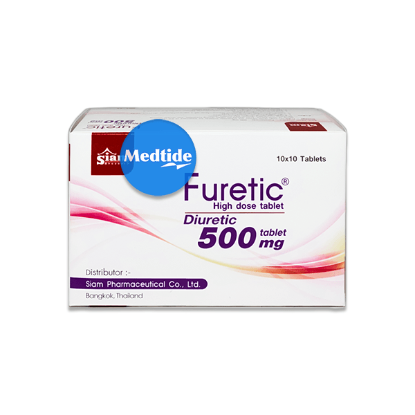 ยาขับปัสสาวะ Furetic ขนาด 500 mg ใช้แทน lasix