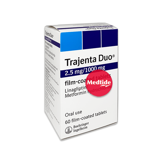 ยารักษาโรคเบาหวาน Trajenta Duo 2.5 mg/1000 mg