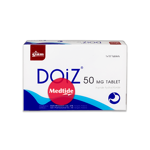 ยารักษาโรคกระเพาะอาหาร Doiz (itopride) 50 mg แทน ganaton