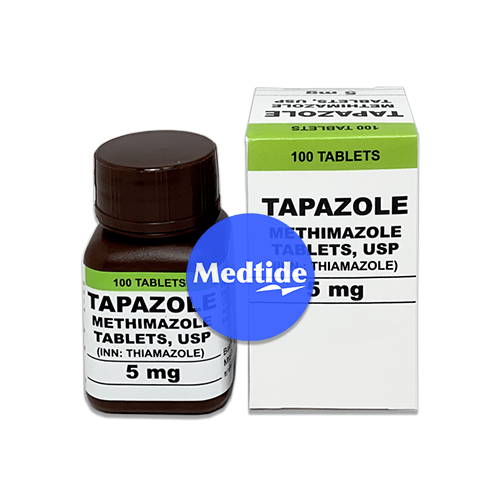 ยารักษาโรคไทรอยด์เป็นพิษ tapazole (methimazole) ขนาด 5 mg
