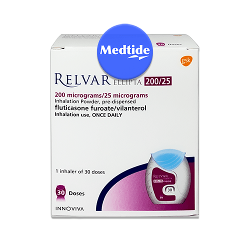 ยารักษาโรคปอดอุดกั้นเรื้อรัง Relvar Ellipta 200/25 mcg 30 doses